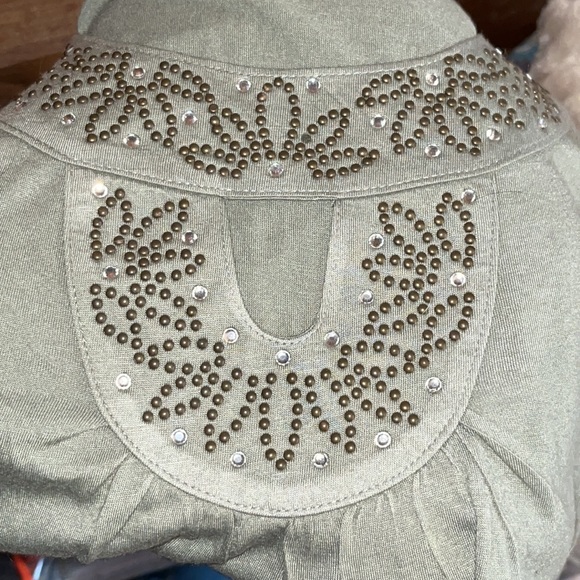 Private Boutique label tank style top key hole sexy front bling detail BEAUTIFUL - Picture 11 of 11